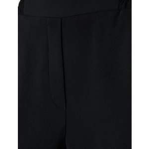 Bol Paça Pantolon Beli Lastikli Cepli Standart Bel - KOTON - 5WAK40015EW - SİYAH - 34