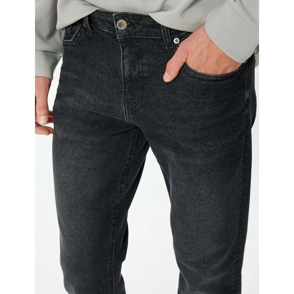 Slim Fit Kot Pantolon - Brad Jean - KOTON - 5WAM40147ND - SİYAH - 31/32