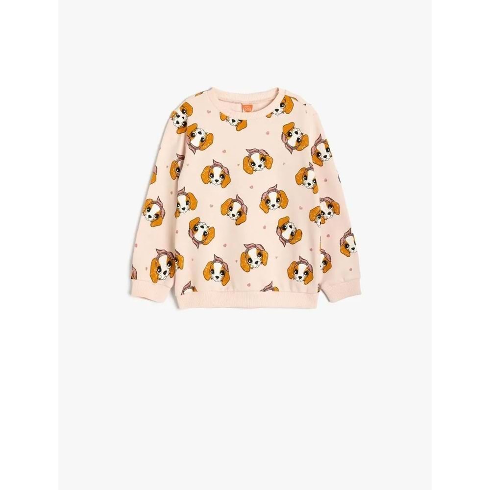 Kız Bebek Sweatshirt - KOTON - 5WMG10095AK - PEMBE - 18-24 AY
