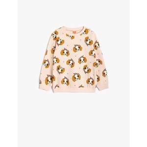 Kız Bebek Sweatshirt - KOTON - 5WMG10095AK - PEMBE - 18-24 AY