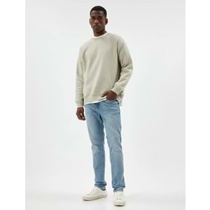 Slim Fit Kot Pantolon - Brad Jean - KOTON - 5WAM40002ND - AÇIK İNDİGO - 33/32