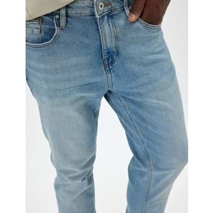 Slim Fit Kot Pantolon - Brad Jean - KOTON - 5WAM40002ND - AÇIK İNDİGO - 33/32