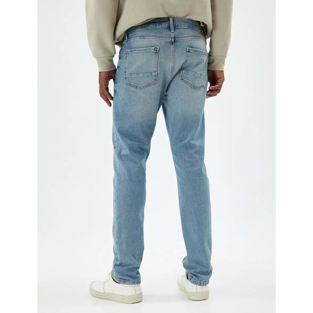 Slim Fit Kot Pantolon - Brad Jean - KOTON - 5WAM40002ND - AÇIK İNDİGO - 33/32
