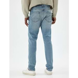Slim Fit Kot Pantolon - Brad Jean - KOTON - 5WAM40002ND - AÇIK İNDİGO - 33/32