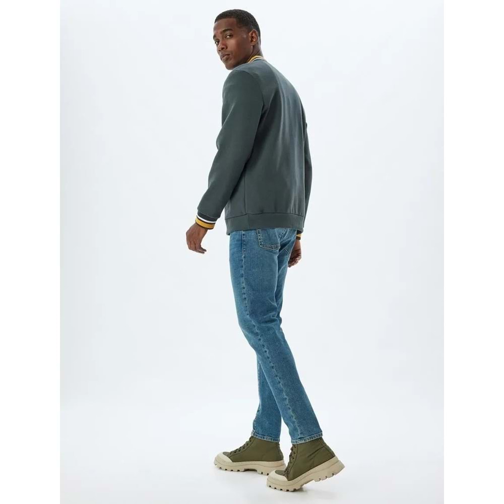 Skinny Fit Kot Pantolon - Michael Jean - KOTON - 5WAM40012ND - ORTA İNDİGO - 32/30