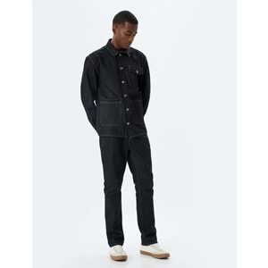 Straight Fit Kot Pantolon - Mark Jean - KOTON - 5WAM40111ID - KOYU İNDİGO - 29/30