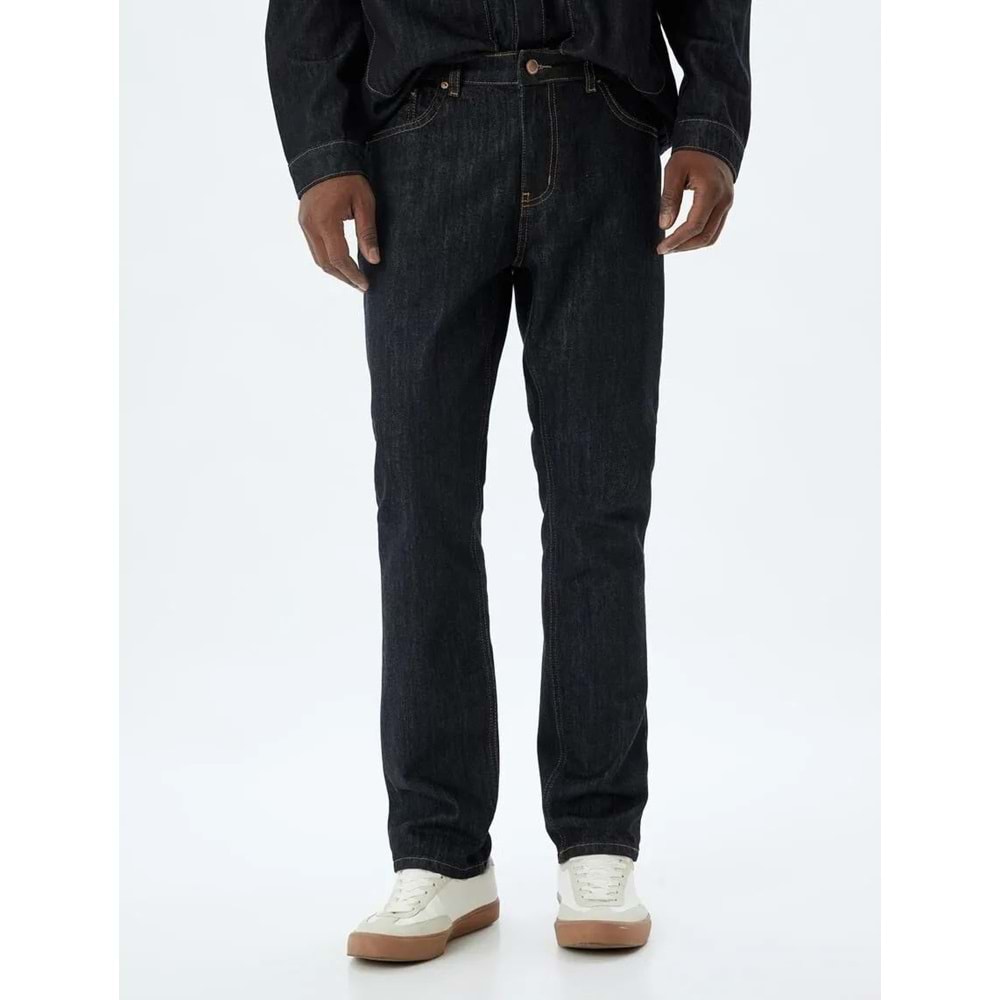 Straight Fit Kot Pantolon - Mark Jean - KOTON - 5WAM40111ID - KOYU İNDİGO - 29/30
