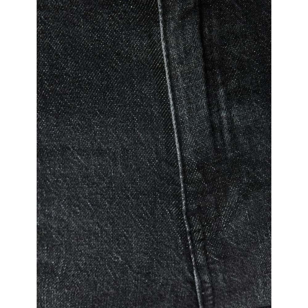 Yüksek Bel Kot Pantolon Slim Fit Düz Paça - KOTON - 5WAL40053MD - SİYAH - 25/32