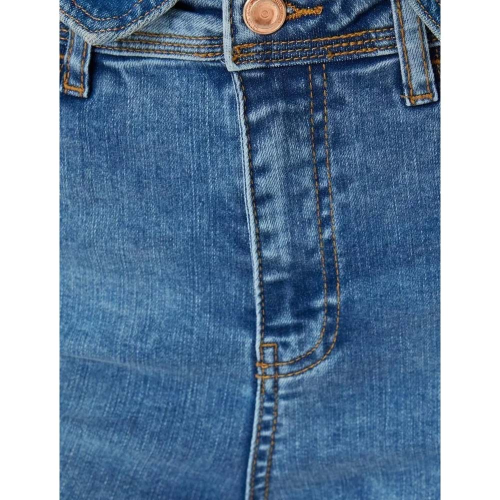 Yüksek Bel Kot Pantolon Skinny Push Up - KOTON - 5WAL40059MD - ORTA İNDİGO - 28/32