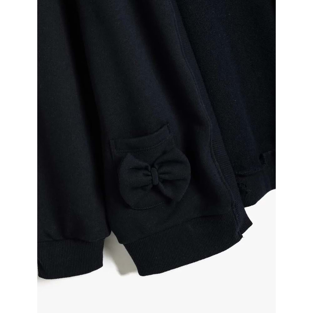 Kız Çocuk Giyim Sweatshirt - KOTON - 5WKG10389AK - LACİVERT - 5-6 YAŞ