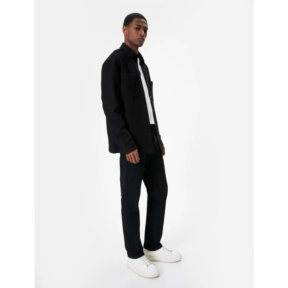 Straight Fit Boru Paça Kot Pantolon - Mark Jean - KOTON - 5WAM40026ND - SİYAH - 34/30