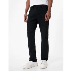 Straight Fit Boru Paça Kot Pantolon - Mark Jean - KOTON - 5WAM40026ND - SİYAH - 34/30
