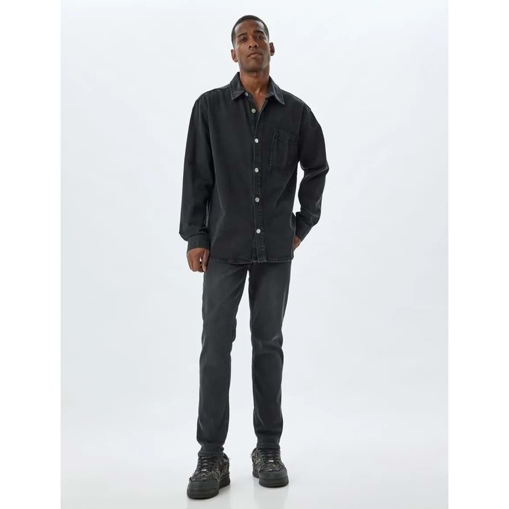 Slim Fit Kot Pantolon - Brad Jean - KOTON - 5WAM40174ND - SİYAH - 30/30