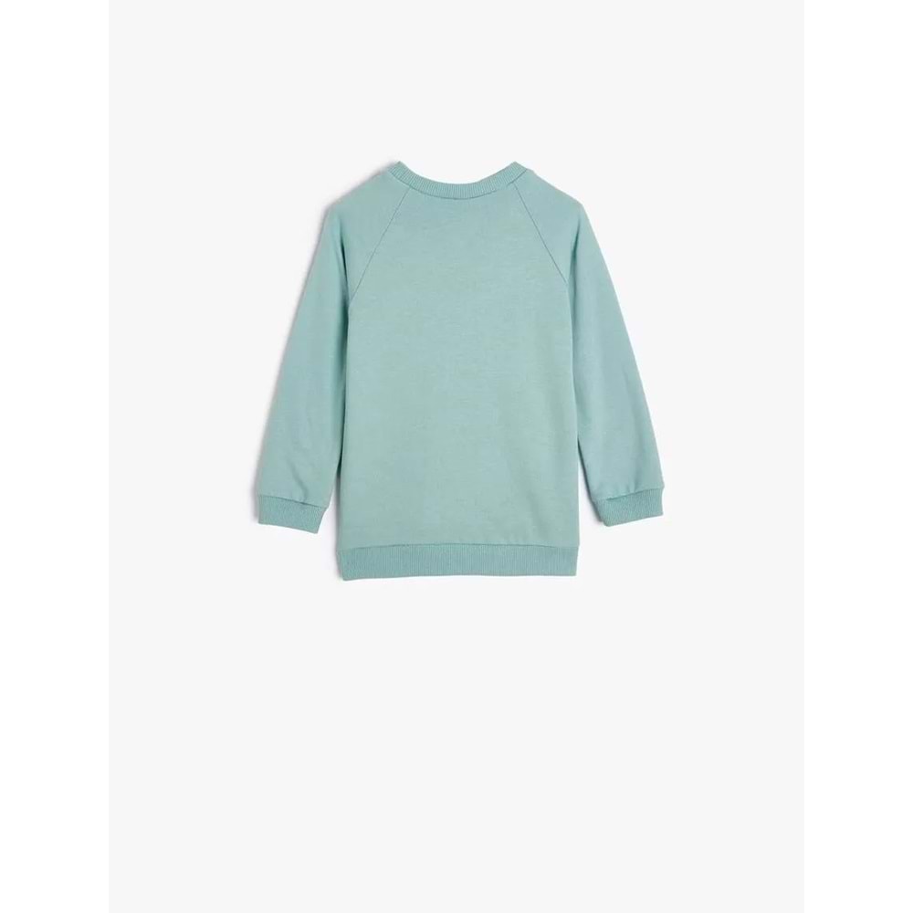Erkek Bebek Dinozorlu Sweat - KOTON - 5WMB10145TK - YEŞİL - 24-36 AY