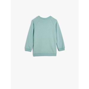 Erkek Bebek Dinozorlu Sweat - KOTON - 5WMB10145TK - YEŞİL - 24-36 AY