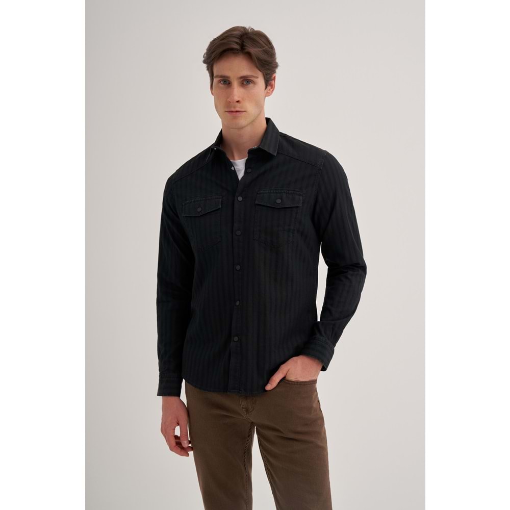 CAZ 2704 DENIM GÖMLEK - CAZADOR - 24KCEJJ02704 - HAKİ - L