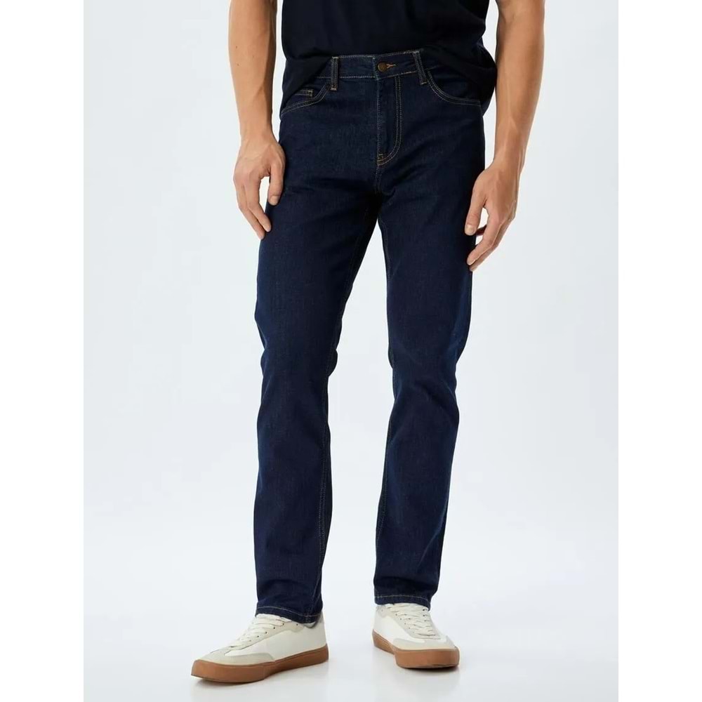 Slim Fit Kot Pantolon - Brad Jean - KOTON - 5WAM40112ID - KOYU İNDİGO - 32/30