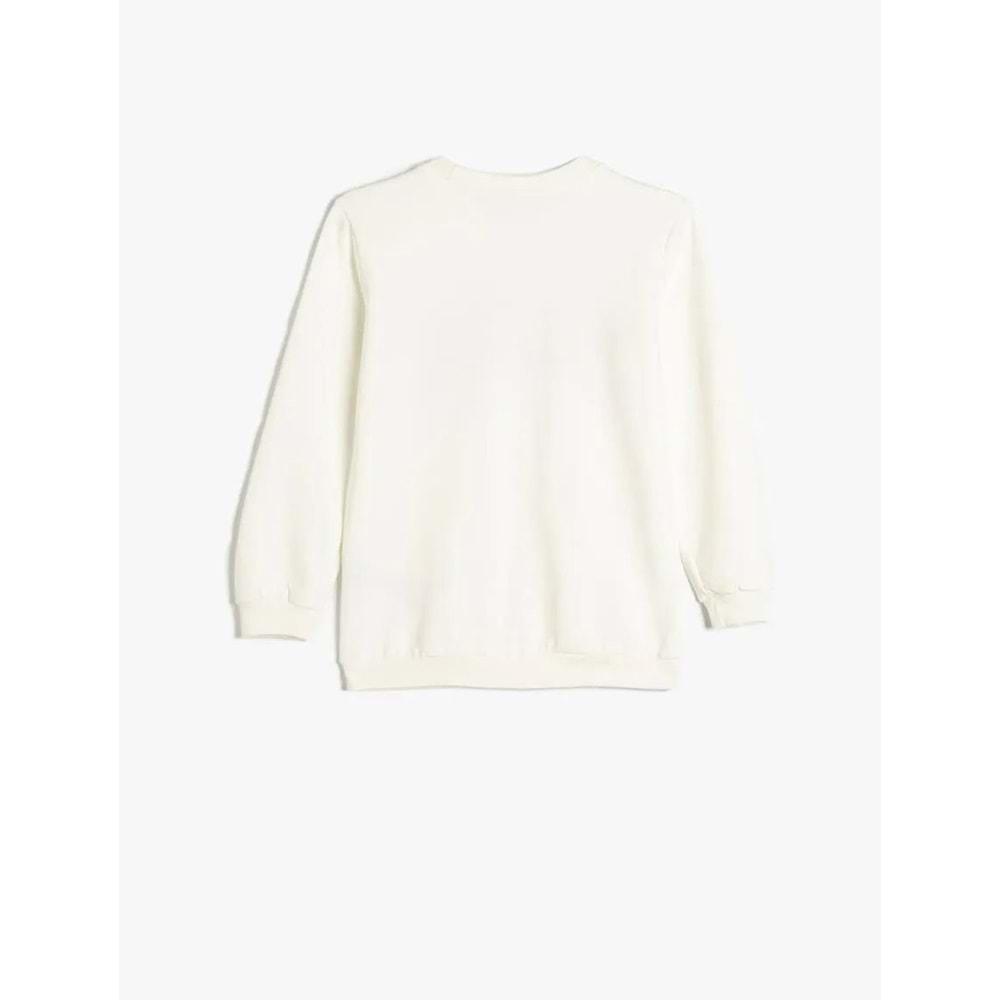 Erkek Çocuk Sweat Uzun Kollu Şehir Baskılı - KOTON - 5WKB10049TK - EKRU - 4-5 YAŞ