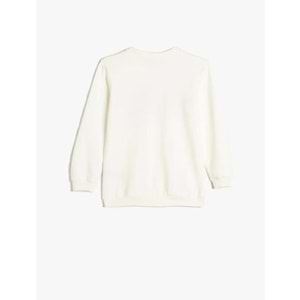 Erkek Çocuk Sweat Uzun Kollu Şehir Baskılı - KOTON - 5WKB10049TK - EKRU - 4-5 YAŞ
