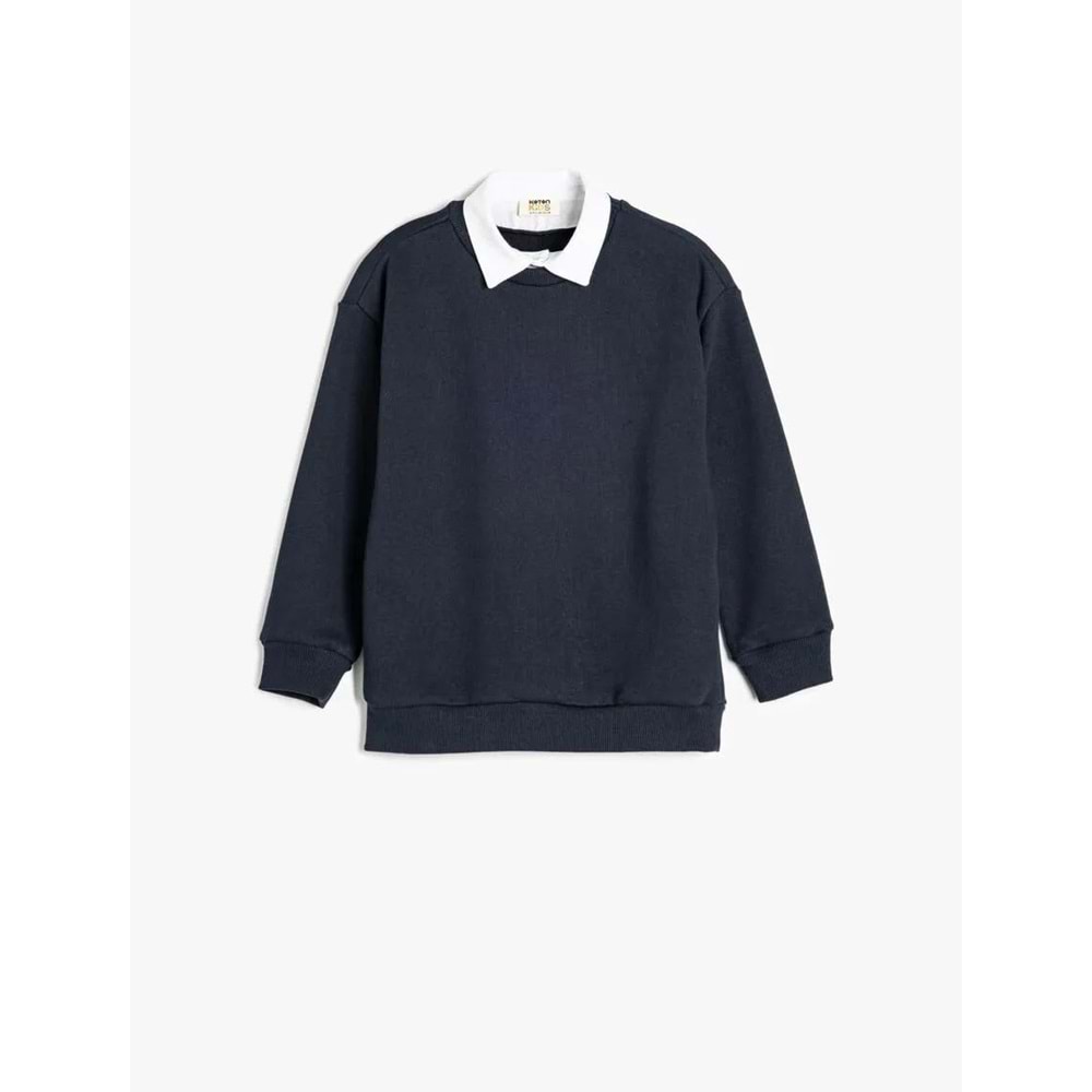 Erkek Çocuk Giyim Sweatshirt - KOTON - 5WKB10383TK - LACİVERT - 13-14 YAŞ