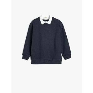 Erkek Çocuk Giyim Sweatshirt - KOTON - 5WKB10383TK - LACİVERT - 13-14 YAŞ