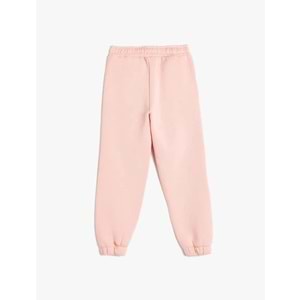 Kız Çocuk Jogger Eşofman Altı İşleme Detaylı - KOTON - 5WKG40034AK - PEMBE - 9-10 YAŞ
