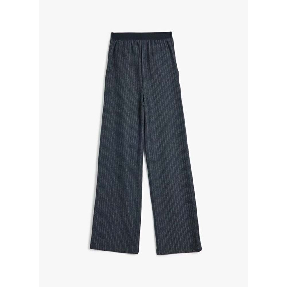 Kız Çocuk Giyim Pantolon - KOTON - 5WKG40203AK - LACİVERT ÇİZGİLİ - 6-7 YAŞ