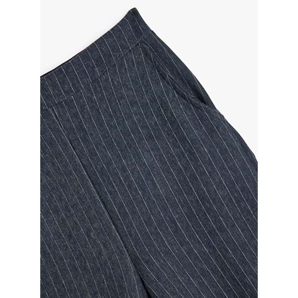 Kız Çocuk Giyim Pantolon - KOTON - 5WKG40203AK - LACİVERT ÇİZGİLİ - 6-7 YAŞ
