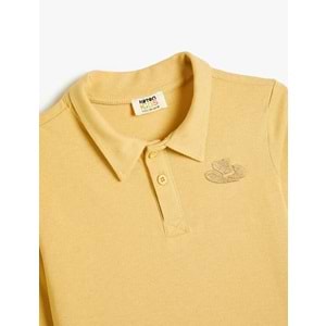 Erkek Çocuk Giyim Polo Tişört - KOTON - 5WKB10442TK - DEVE TÜYÜ - 5-6 YAŞ