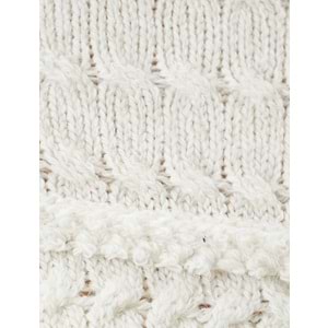 Kadın Giyim Dik Yaka Kazak Örgü Dokulu Biyeli Uzun Kollu 5WAL90069IT