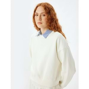 Üç İplik Şardonlu Basic Sweatshirt 5WAK10024PK