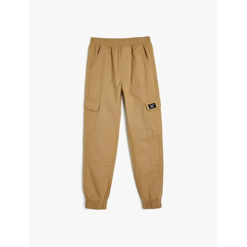 Erkek Çocuk Kargo Jogger Pantolon 5SKB40055TW - KOTON - DEVE TÜYÜ - 11-12 YAŞ