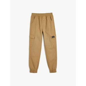 Erkek Çocuk Kargo Jogger Pantolon 5SKB40055TW - KOTON - DEVE TÜYÜ - 11-12 YAŞ