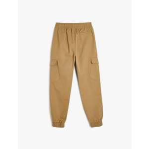 Erkek Çocuk Kargo Jogger Pantolon 5SKB40055TW - KOTON - DEVE TÜYÜ - 11-12 YAŞ