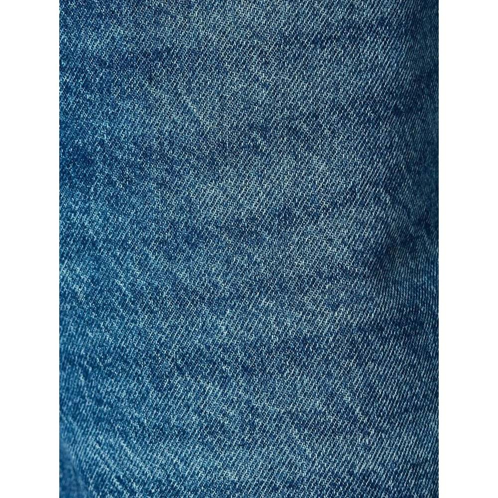 Yüksek Bel Düğmeli Kot Pantolon - Mom Jean 5SAL40046MD - KOTON - KOYU İNDİGO - 29/32