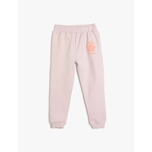 Kız Bebek Jogger Eşofman Altı Çiçek Baskılı Beli Lastikli 5SMG40030AK