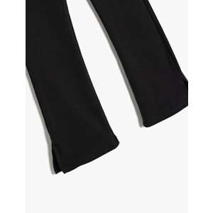 Kız Bebek İspanyol Paça Tayt Tek Cepli Yırtmaç Detaylı 5SMG40009AK