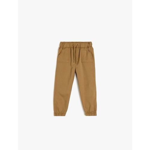 Erkek Bebek Jogger Pantolon 5SMB40033TW - KOTON - DEVE TÜYÜ - 9-12 AY