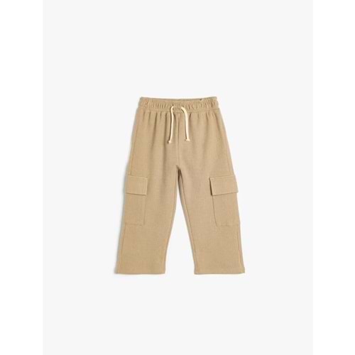 Erkek Bebek Eşofman Altı Beli Bağlamalı Pamuklu 5SMB40040TK