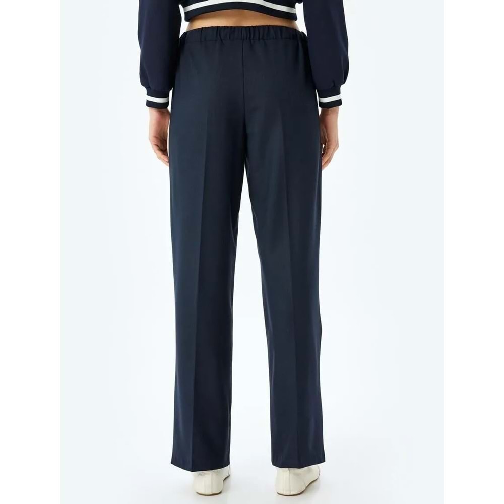 Yanları Şerit Detaylı Düz Paça Eşofman Pantolon 5SAK40246PW