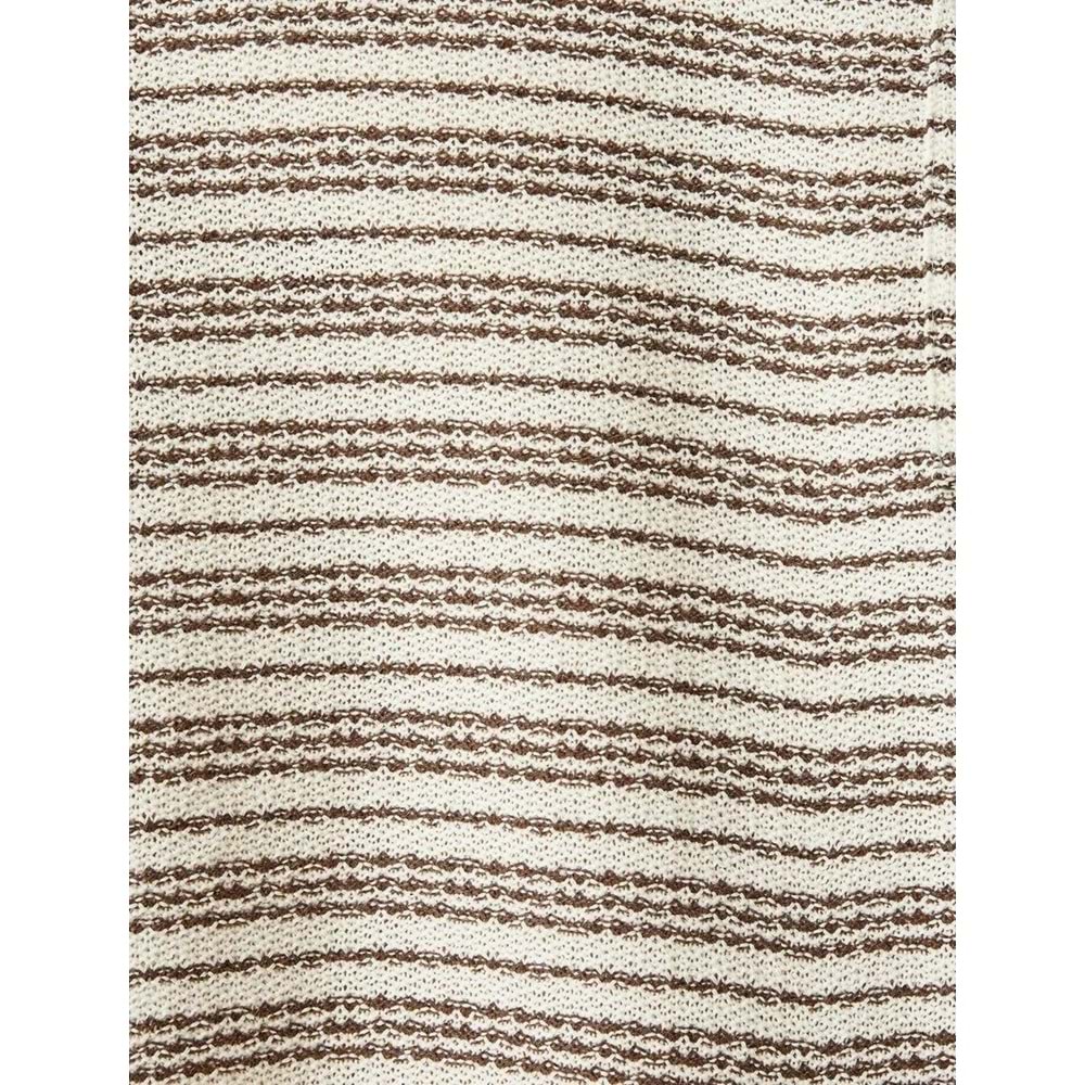 Kısa Kollu Bisiklet Yaka Pamuk Karışımlı Çizgili Tişört 5SAM10059HK