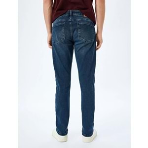 Normal Bel Pamuklu Slim Fit Denim Pantolon - Brad Jean 5SAM40036ND