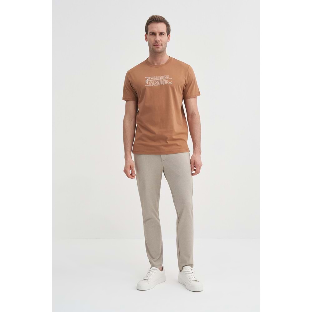 CAZ 4043 BIS YK T-SHIRT - CAZADOR - SÜTLÜ KAHVE - XL
