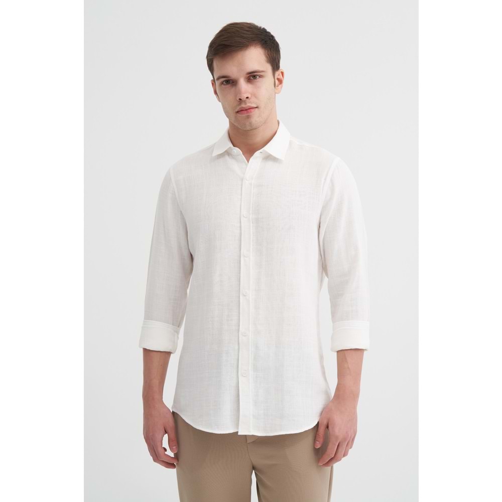 CAZ 2056 U.KOL GÖMLEK