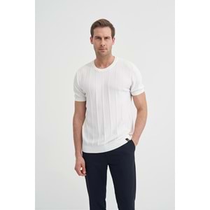CAZ 3017 BIS YK TRİKO T-SHIRT - CAZADOR - EKRU - XL
