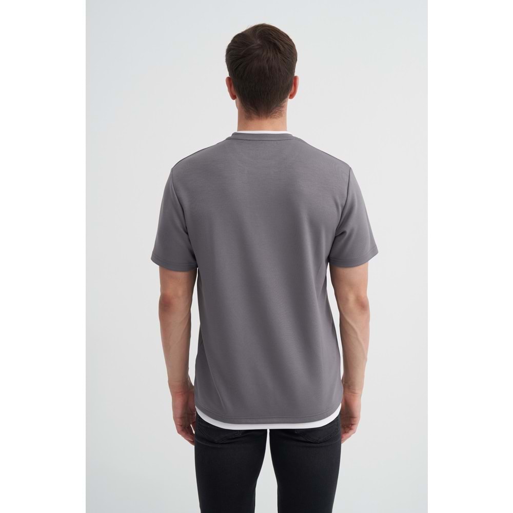 CAZ 4003 BIS YK T-SHIRT - CAZADOR - KOYU GRİ - XL