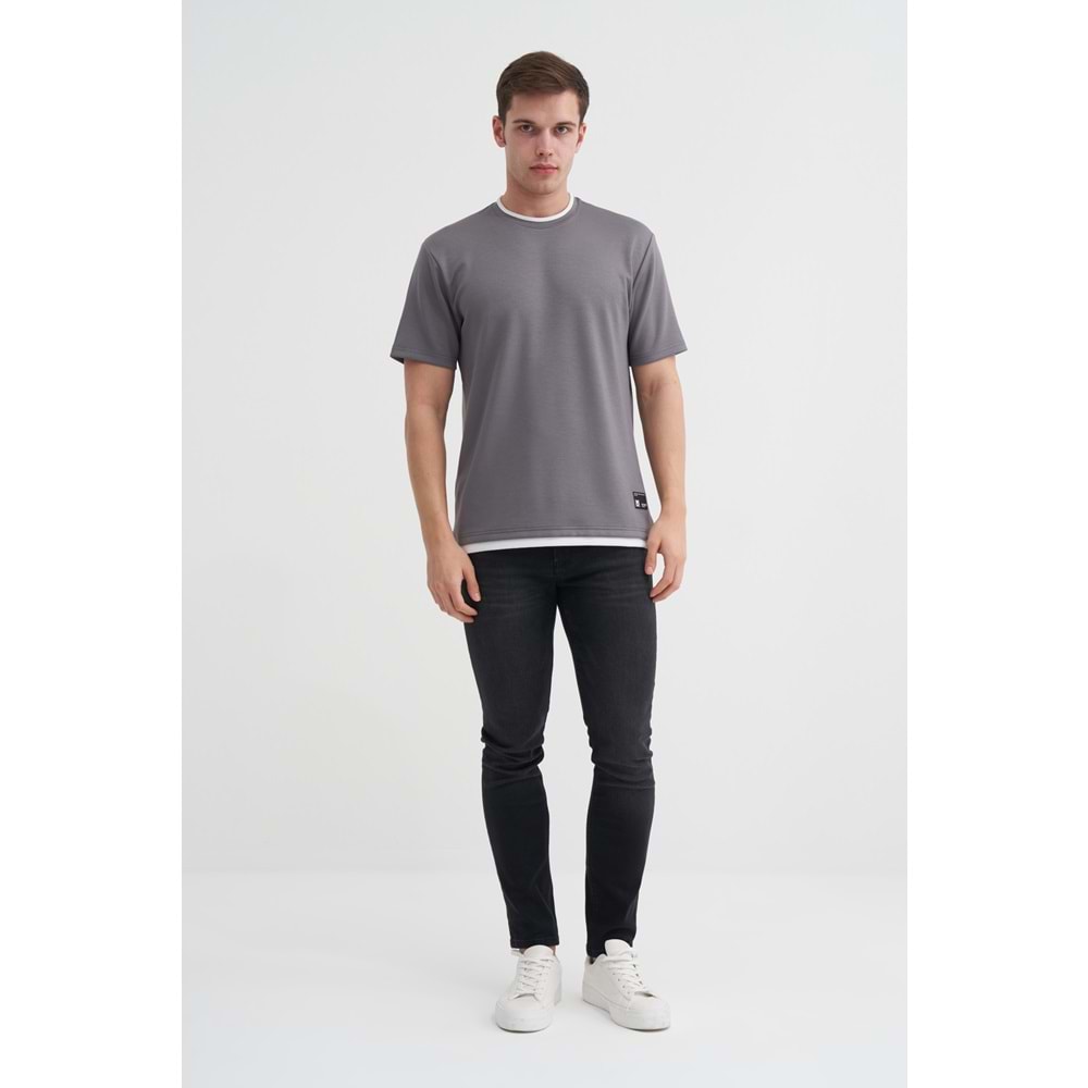 CAZ 4003 BIS YK T-SHIRT - CAZADOR - KOYU GRİ - XL
