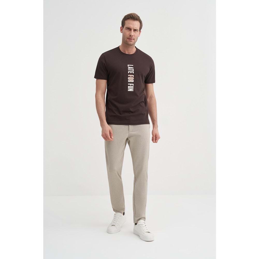 CAZ 4156 BIS YK T-SHIRT - CAZADOR - KAHVE - M
