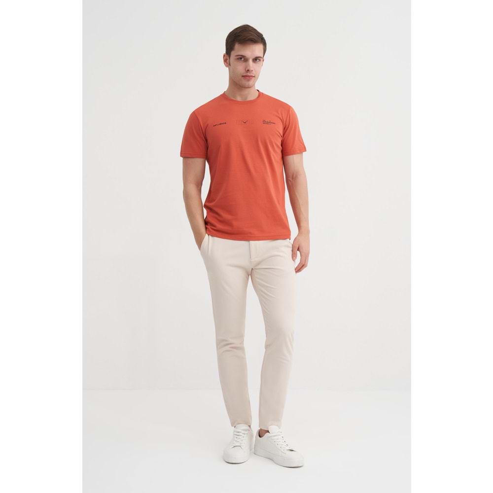 CAZ 4161 BIS YK T-SHIRT - CAZADOR - KİREMİT - M
