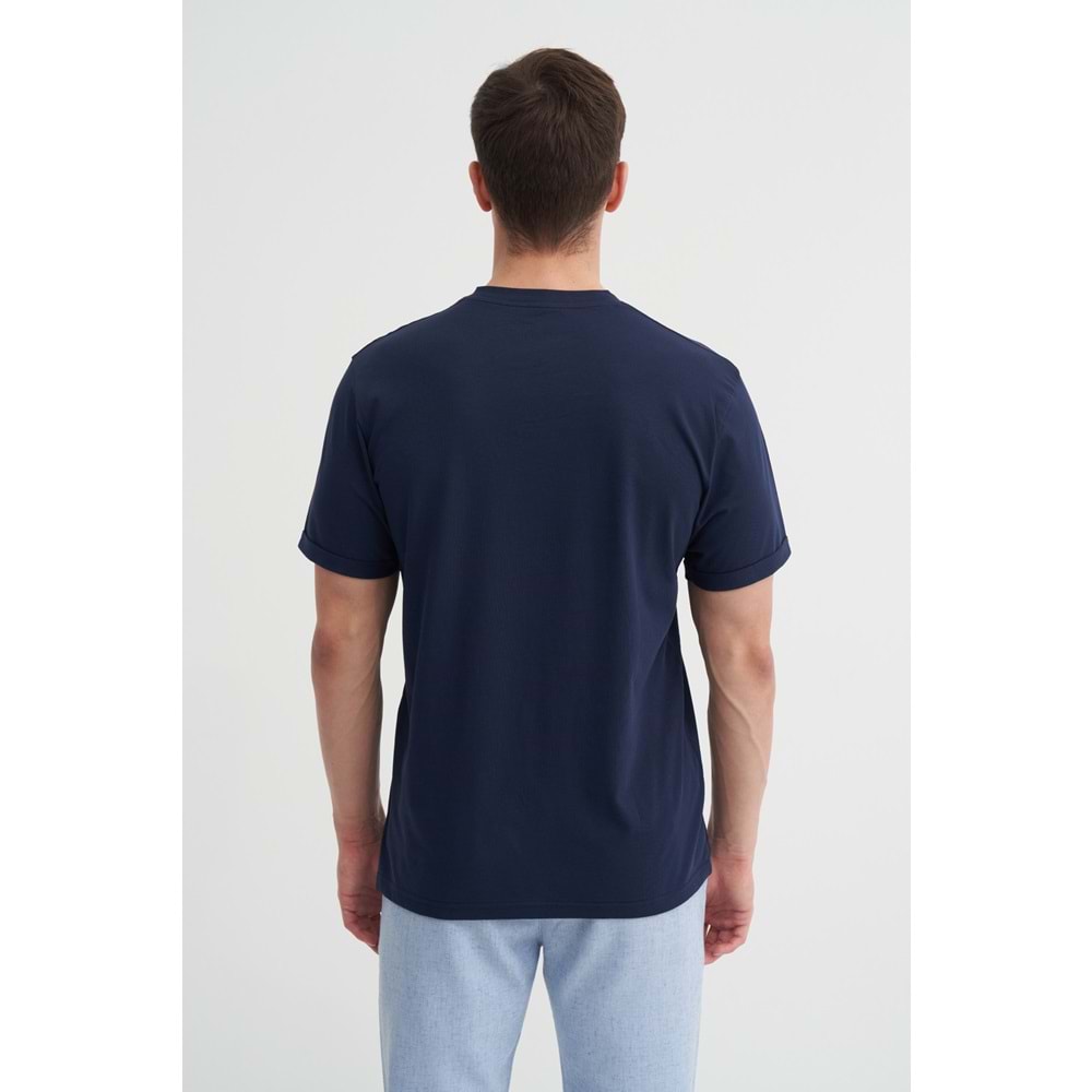 CAZ 4188 BIS YK T-SHIRT - CAZADOR - LACİVERT - L